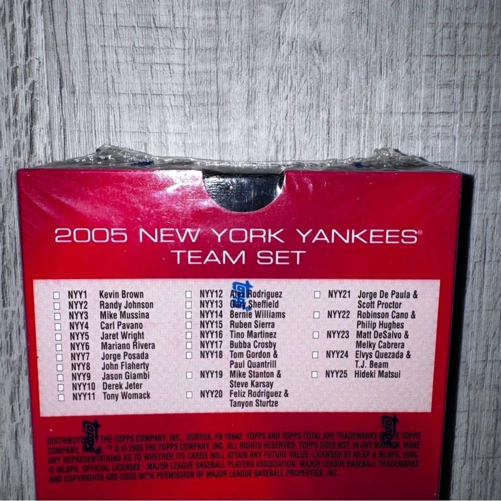2005 Topps Total Sealed New York Yankees Team Set Derek Jeter MLB Posada Rivera - Picture 7 of 11